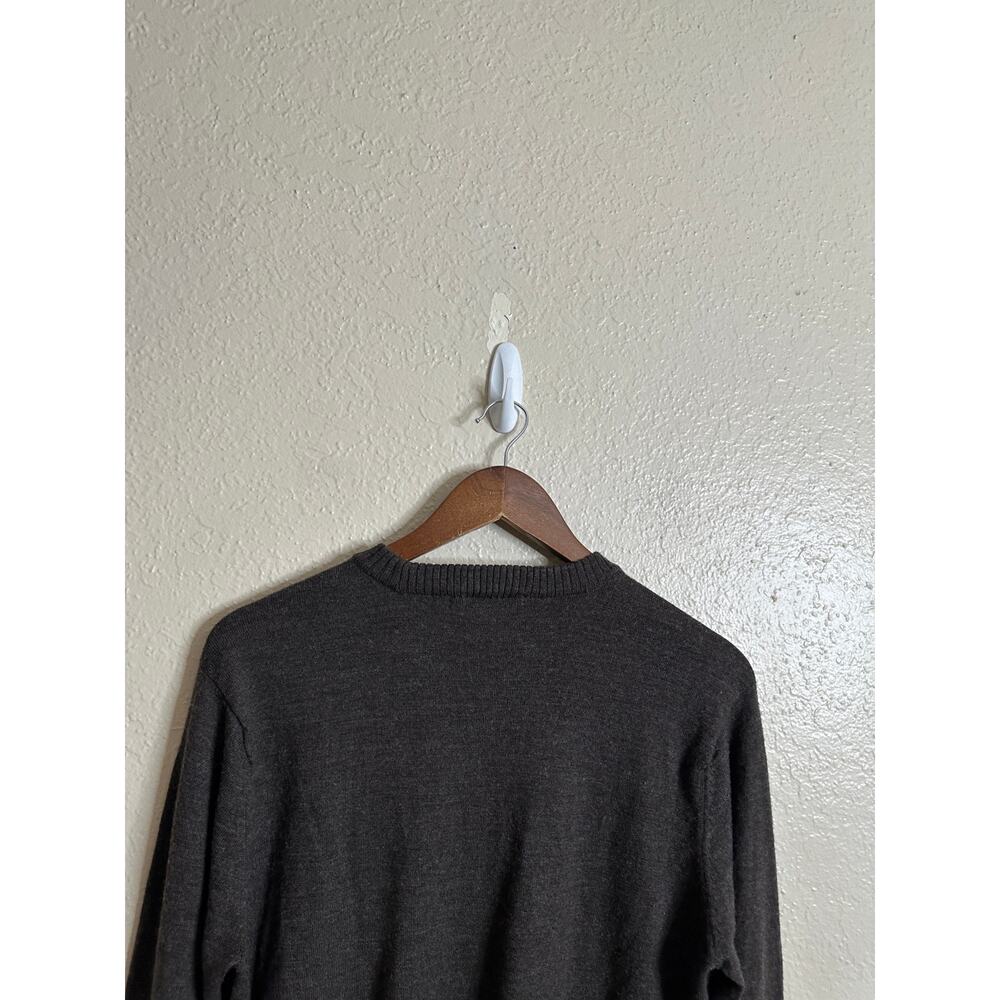 Smartwool Riva Ridge Crewneck Sweater Merino Wool Gray Mens M - Picture 7 of 12